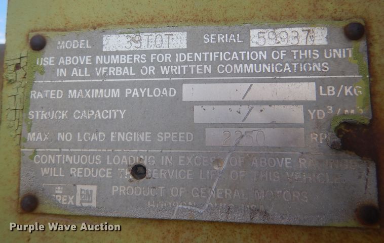 image for item DJ7031 Terex TS-18  conventional scraper