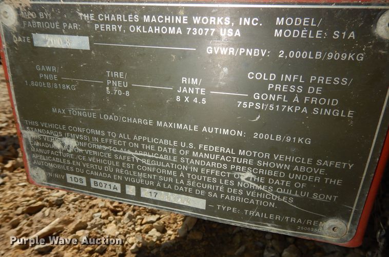 image for item DK1775 2007 Ditch Witch 1330  trencher