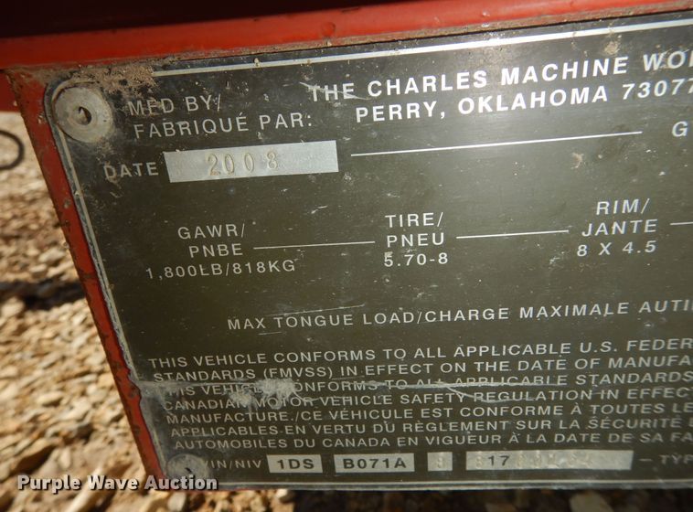 image for item DK1775 2007 Ditch Witch 1330  trencher