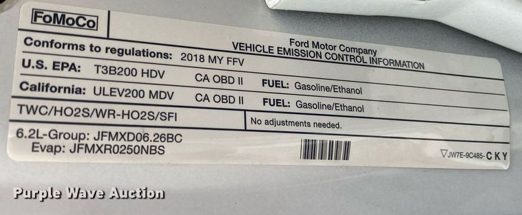 image for item DL7179 2018 Ford F250  Super Duty  SuperCab utility bed pickup truck