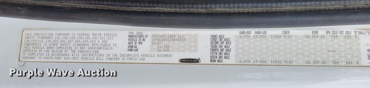 image for item DN6417 2007 Freightliner Business Class M2  water truck