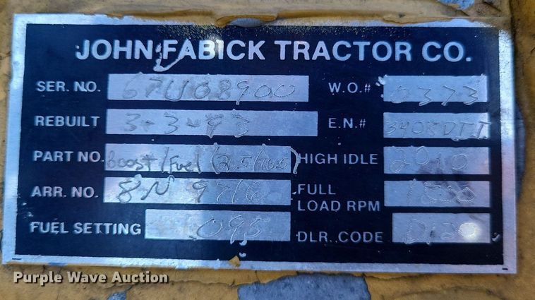 image for item DO3652 Caterpillar 3408  power unit