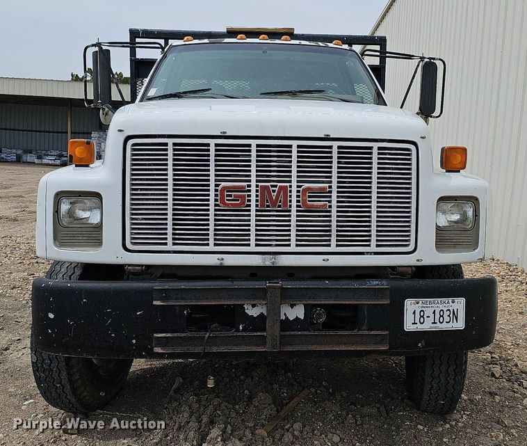image for item DO4310 1991 GMC TopKick SL  dump flatbed truck