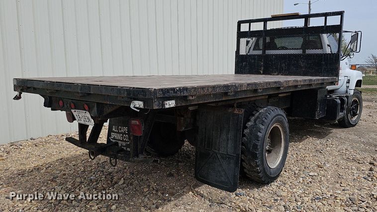 image for item DO4310 1991 GMC TopKick SL  dump flatbed truck