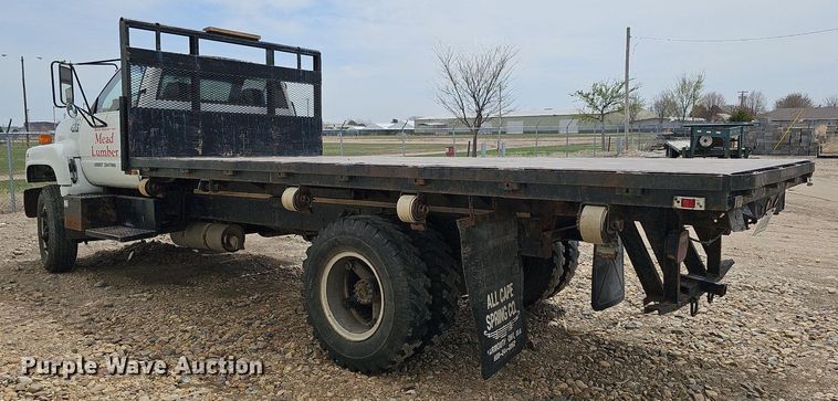 image for item DO4310 1991 GMC TopKick SL  dump flatbed truck