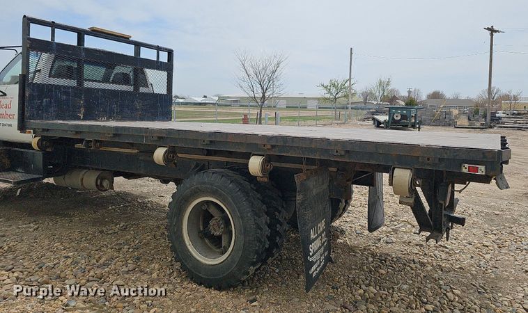 image for item DO4310 1991 GMC TopKick SL  dump flatbed truck