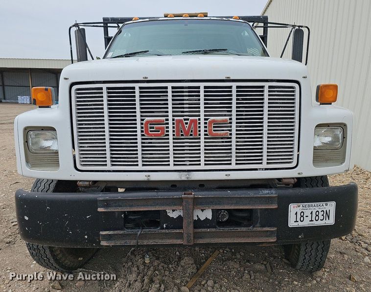 image for item DO4310 1991 GMC TopKick SL  dump flatbed truck