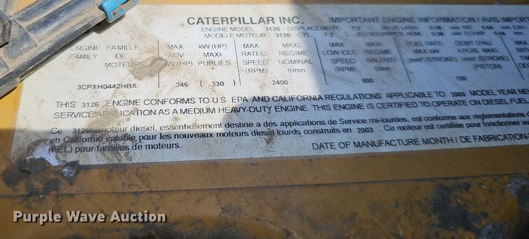 image for item DO4359 2003 Freightliner FL60  utility / service truck