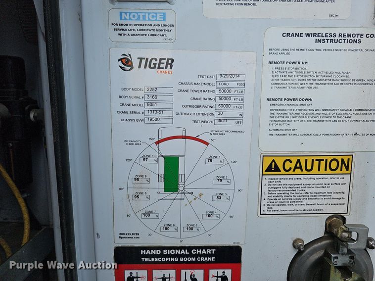 image for item DO4369 2015 Ford F550 Super Duty  utility / service truck