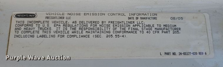 image for item DO4375 2006 Freightliner Business Class M2  street sweeper truck