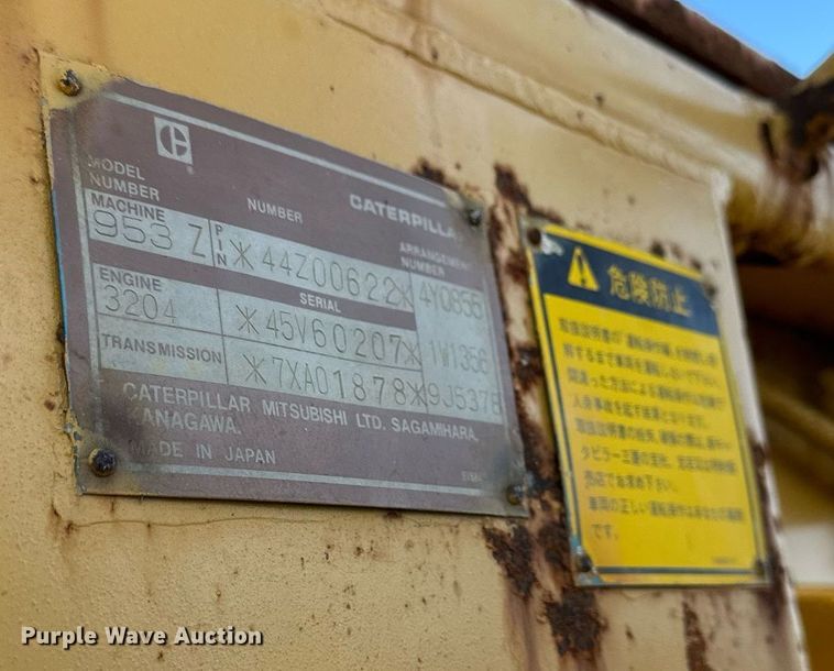 image for item DO4926 1987 Caterpillar 953  track loader