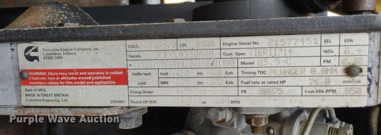 image for item DQ1682 2004 JCB 714  haul truck