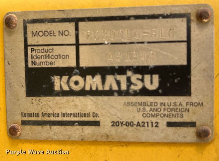 image for item DQ2042 1998 Komatsu PC300LC-6  excavator