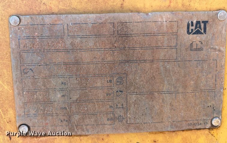 image for item DQ2044 2008 Caterpillar 416E  backhoe