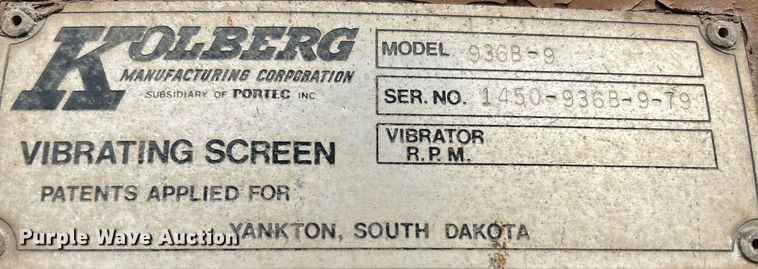 image for item DR4596 Sand drying plant