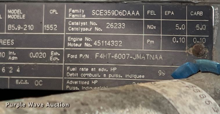 image for item DR5567 1995 Ford F800  crane truck