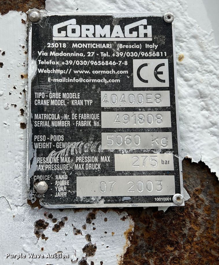 image for item DR5568 2004 Freightliner FL112  crane truck