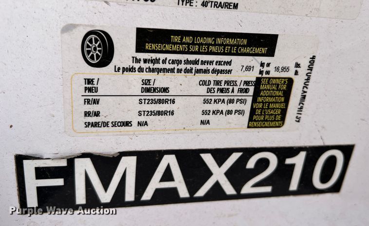 image for item DR5602 2021 Diamond C  equipment trailer