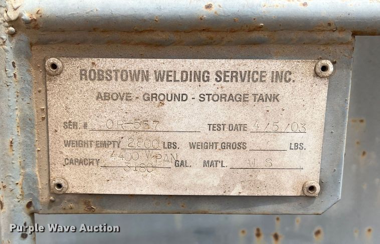 image for item DR5605 Robstown  fuel tank
