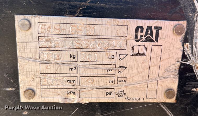 image for item DR5620 Caterpillar 649-6561  79"W skid steer rock bucket