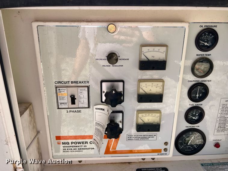 image for item DR5633 Whisperwatt DCA-25SSIU2  generator