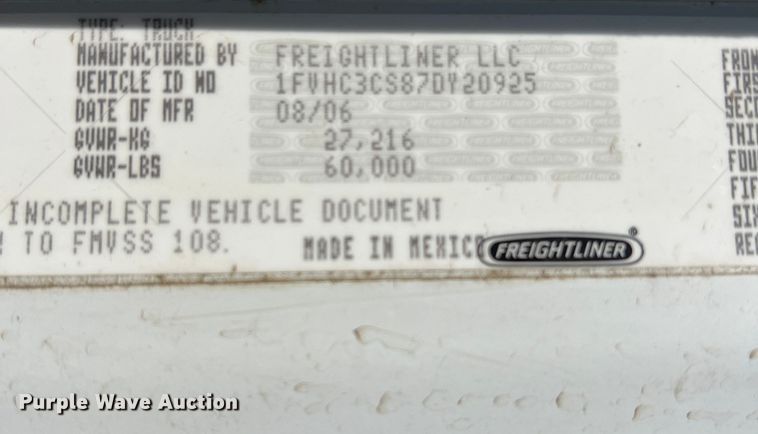 image for item DR5635 2007 Freightliner Business Class M2  dump truck