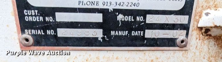 image for item DR6940 2003 Peerless 24X30  conveyor