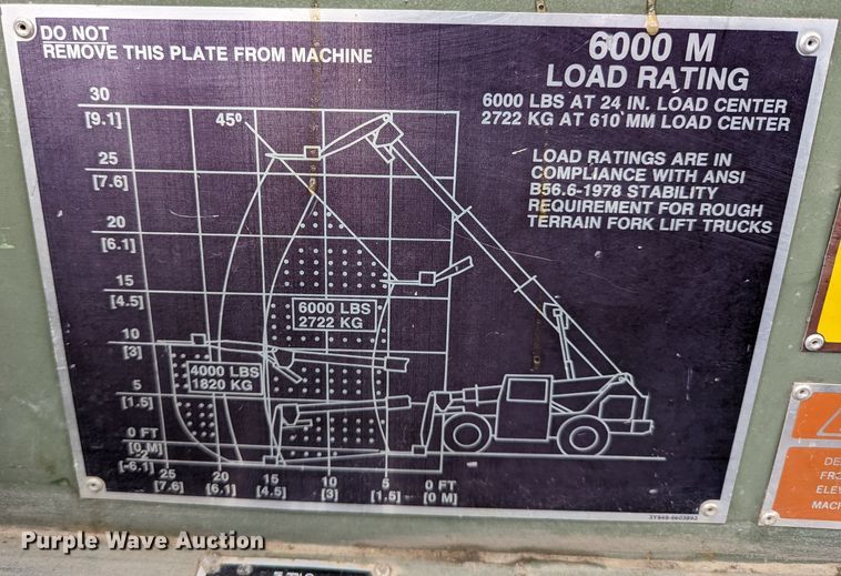 image for item DR6948 1991 SkyTrak 6000M  telehandler
