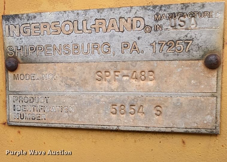 image for item DR6949 1986 Ingersoll Rand SPF-48B  single drum vibratory roller
