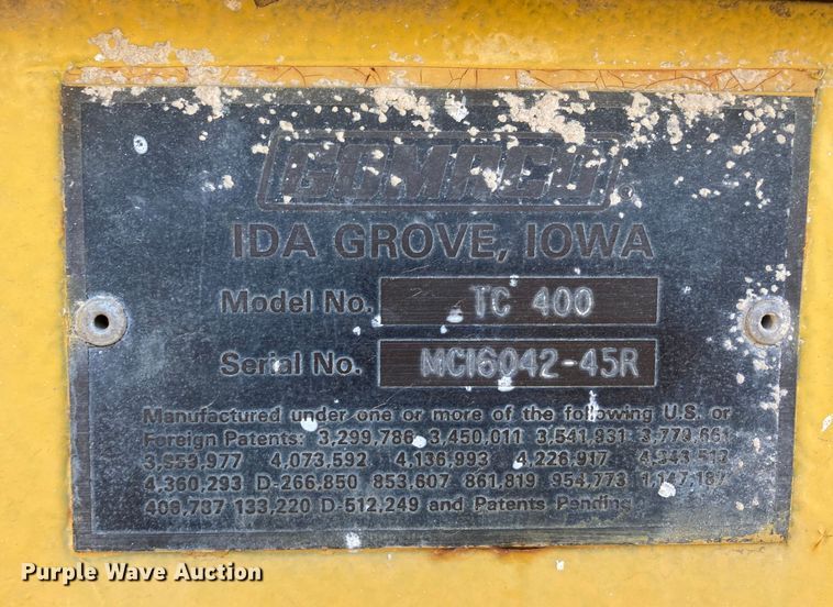 image for item HN9861 Gomaco TC400  texture/curing machine