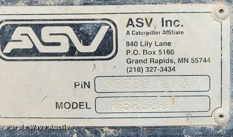 image for item HP9724 2008 ASV Posi-Track SR80  tracked skid steer loader