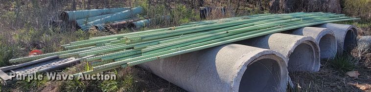 image for item HP9729 Approximately 90 sticks of epoxy coated rebar