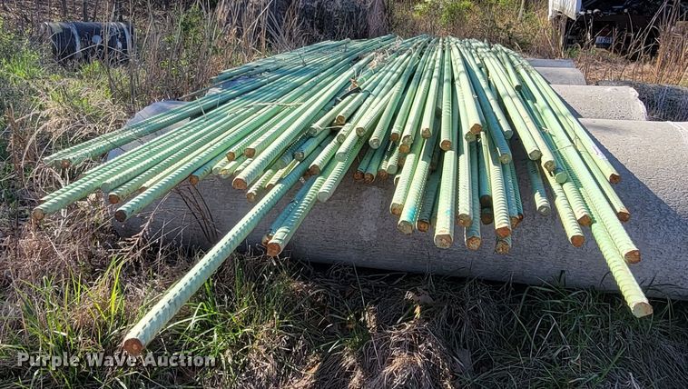 image for item HP9729 Approximately 90 sticks of epoxy coated rebar