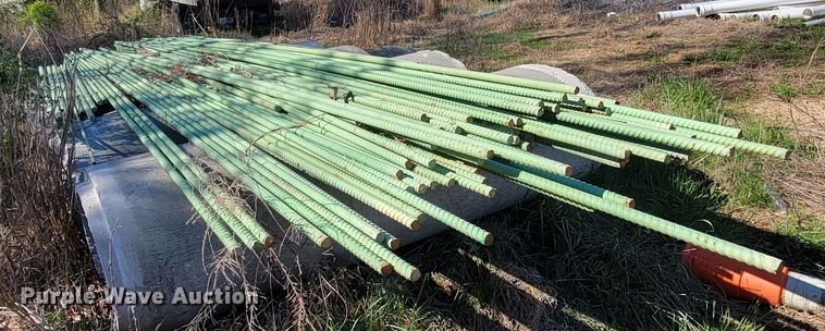 image for item HP9729 Approximately 90 sticks of epoxy coated rebar