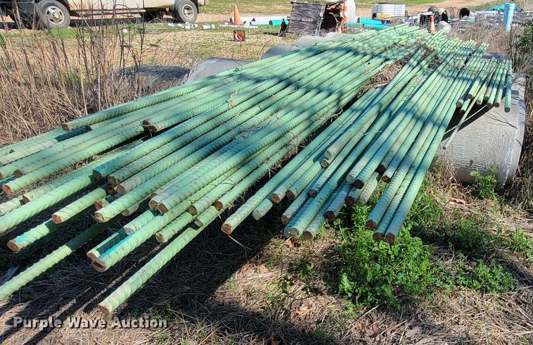 image for item HP9729 Approximately 90 sticks of epoxy coated rebar