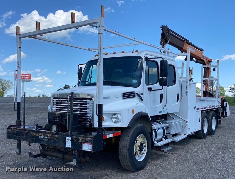 image for item KB9463 2007 Freightliner Business Class M2  Crew Cab crane truck