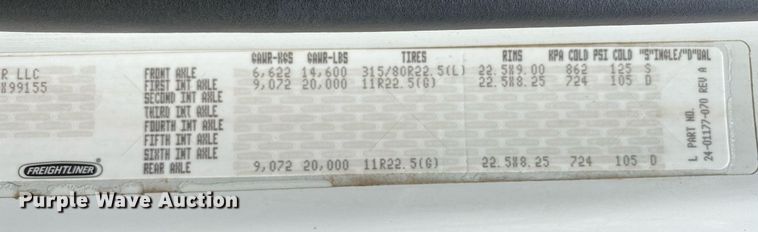 image for item KB9463 2007 Freightliner Business Class M2  Crew Cab crane truck