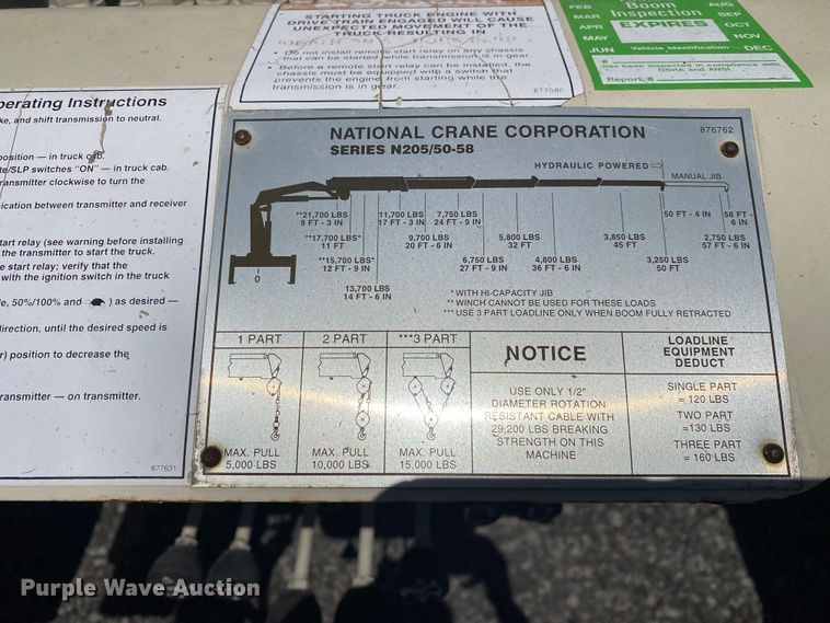 image for item KB9475 2000 Freightliner FL80  crane truck