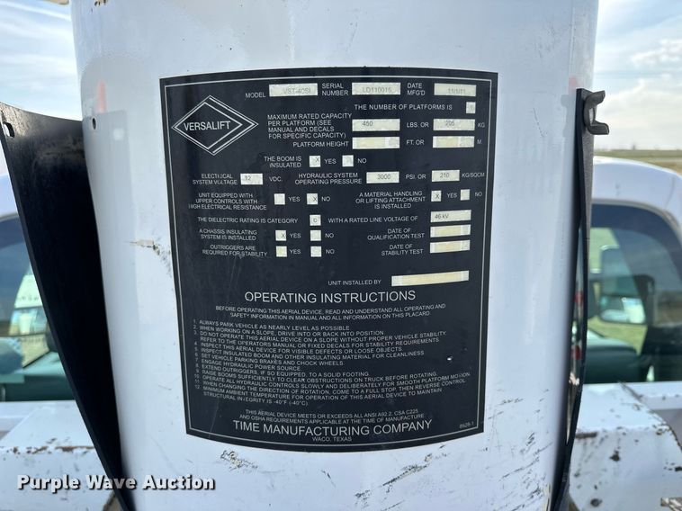 image for item KL9234 2012 Ford F550 Super Duty  bucket truck