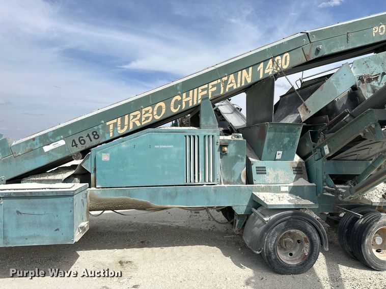 image for item KL9247 Powerscreen Turbo Chieftain 1400  screening plant