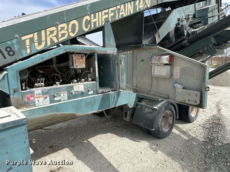 image for item KL9247 Powerscreen Turbo Chieftain 1400  screening plant