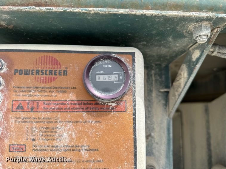 image for item KL9247 Powerscreen Turbo Chieftain 1400  screening plant