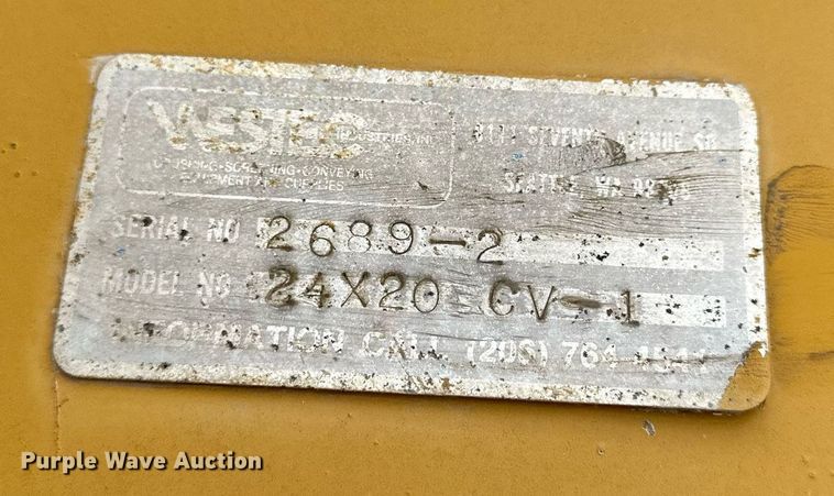 image for item KL9251 Westec 24x20 CV-1  conveyor