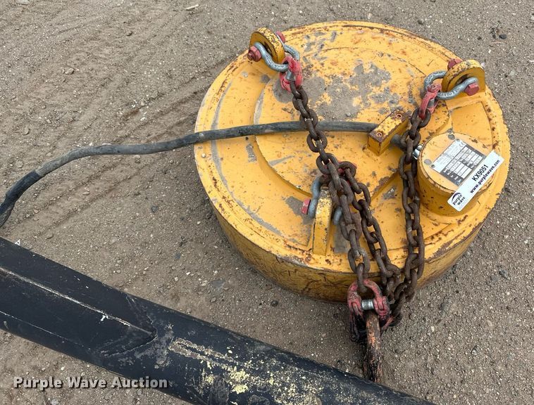 image for item KX9051 2017 Moley Magnetics  skid steer magnet