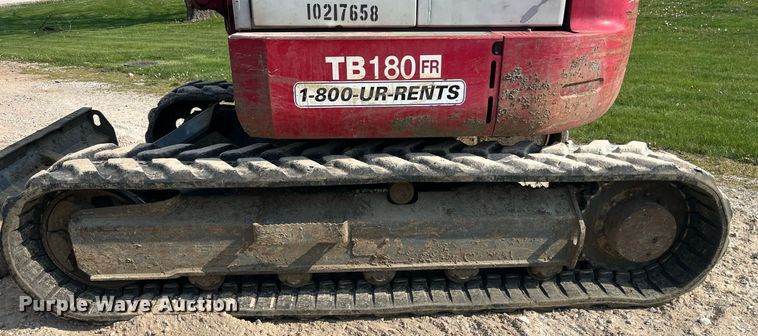 image for item LA9924 2013 Takeuchi TB180FR  mini excavator