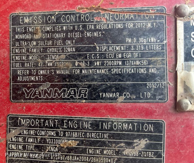 image for item LA9924 2013 Takeuchi TB180FR  mini excavator