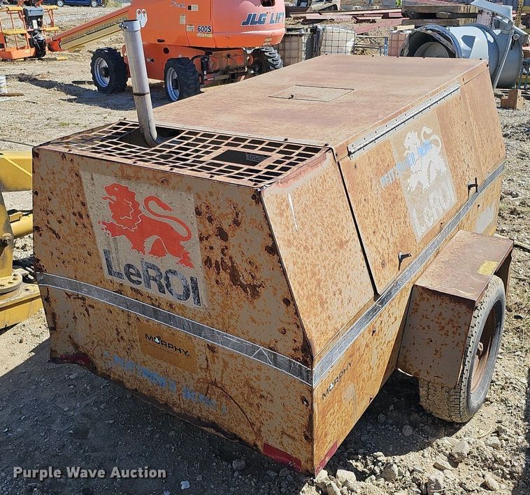 image for item LE9343 1993 LeRoi International 185  air compressor