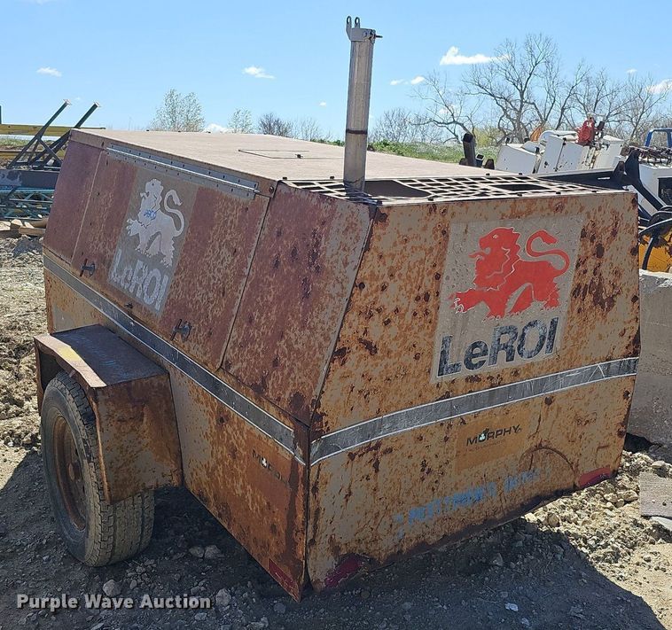 image for item LE9343 1993 LeRoi International 185  air compressor