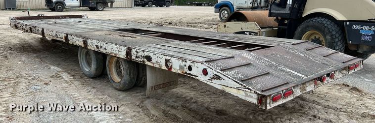 image for item LI9632 1999 Talbert  equipment trailer