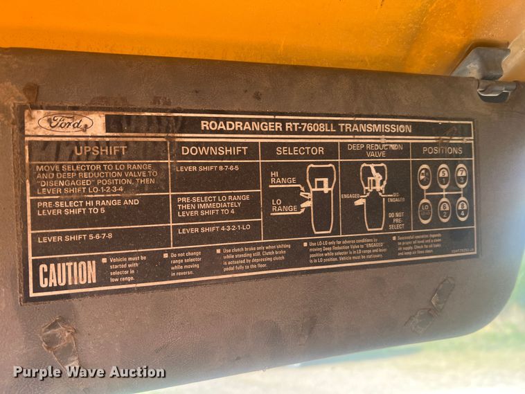 image for item LI9637 1990 Ford FT900  dump truck